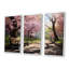 «Pink Springtime Park Floral Canopy III», art mural sur toile-1905621297-1905621299