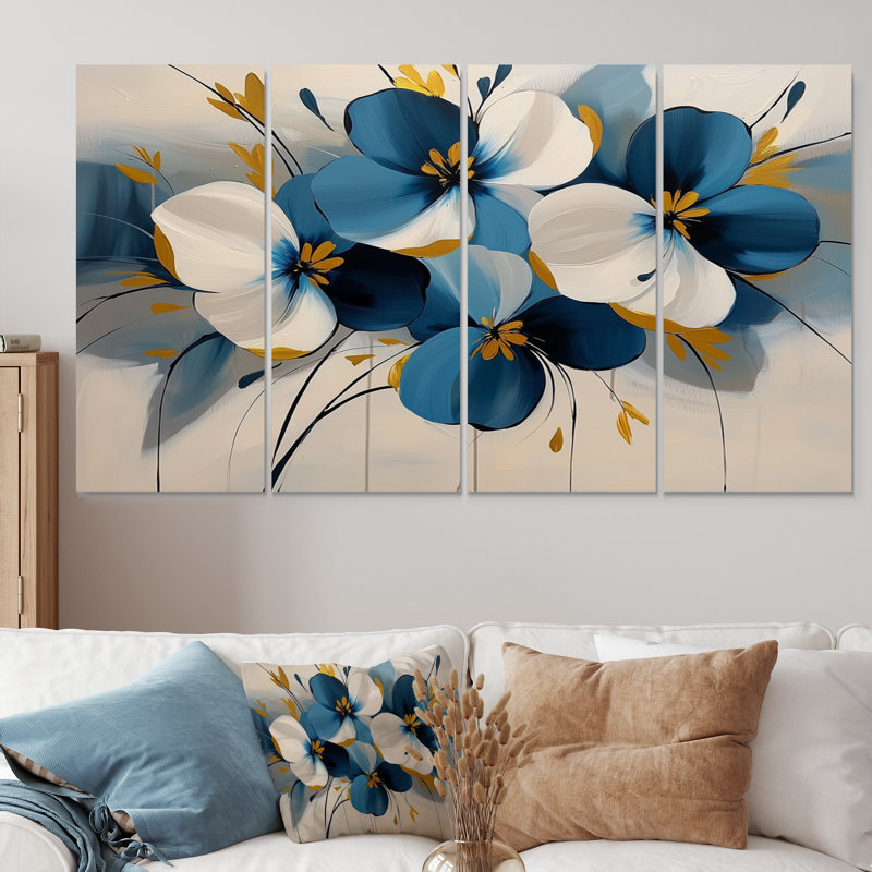 Kilbourne - coquelicots, art mural Traditiona, 4, H 28 po x l 48 po