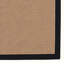 Tapis berbère beige foncé avec bordure en coton noir fait à la main Nannette-313219797