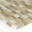 Clio Daltile Random Sized Glass Mosaic Tile in Nox