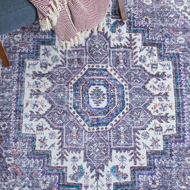 Ziebarth 198 M/W S/R Area Rug In Beige / Gray, Rectangle 4' x 6'