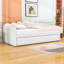 Twin XL Velvet Upholstered Daybed with LED Light and Lit Twin Trundle-1645726291