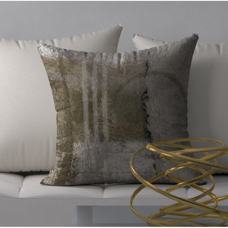 Housse de coussin carrée/insert, 18 po x 18 po