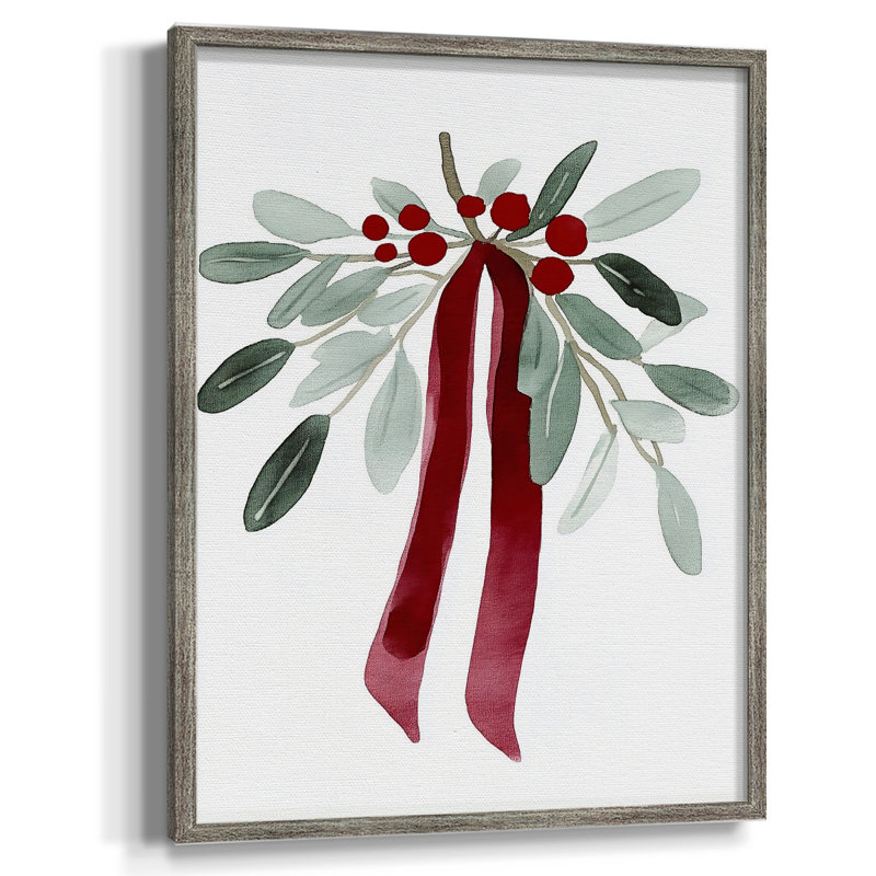 «Christmas Holiday Art», reproduction encadrée en bois massif, H 11 po x l 9 po
