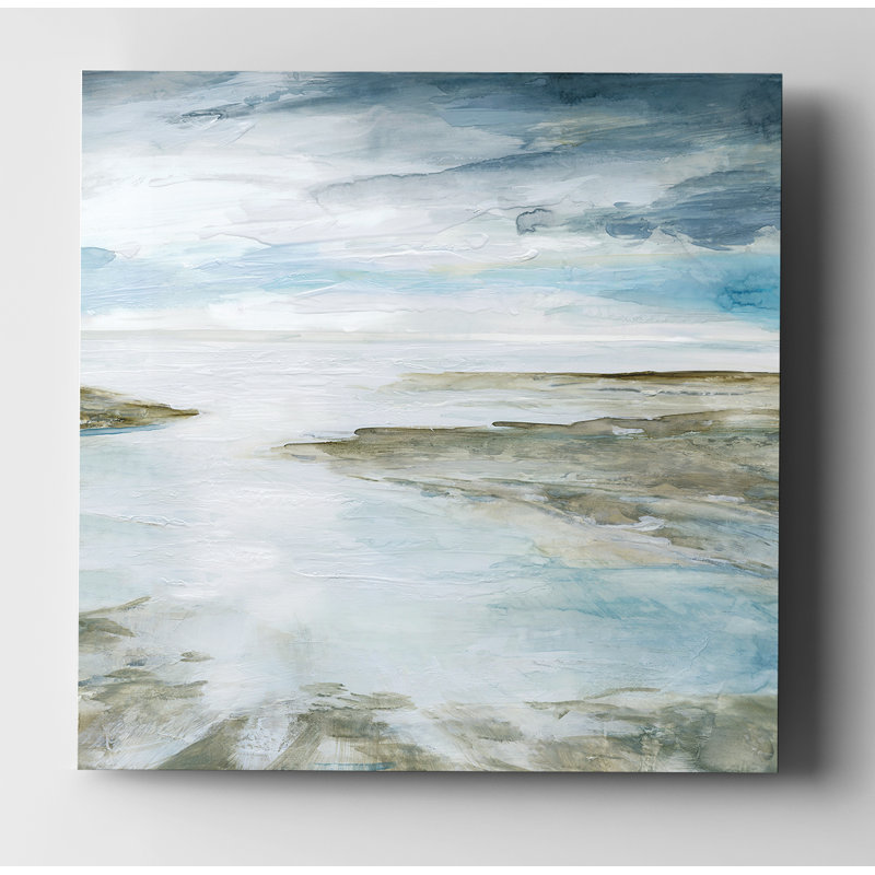 " Shimmering Tides ", Wrapped Canvas, 24" H x 24" W x 1.5" D