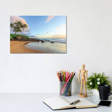 Hawaiian Beauty I Canvas Wall Art Red Barrel Studio Format: Black Framed Canvas, Size: 30 H x 30 W x 1.75 D