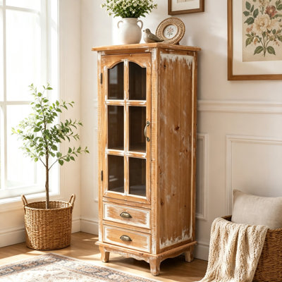 Rustic Wooden Storage Cabinet