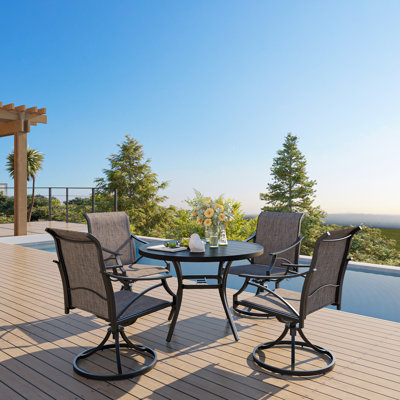 Blaza 4 - Person Patio Dining Set with Round Table