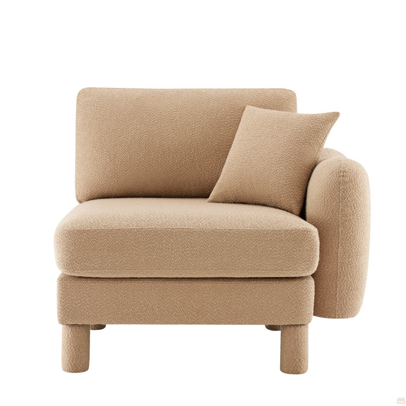 Canapé RSF avec coussin en polyester, Café