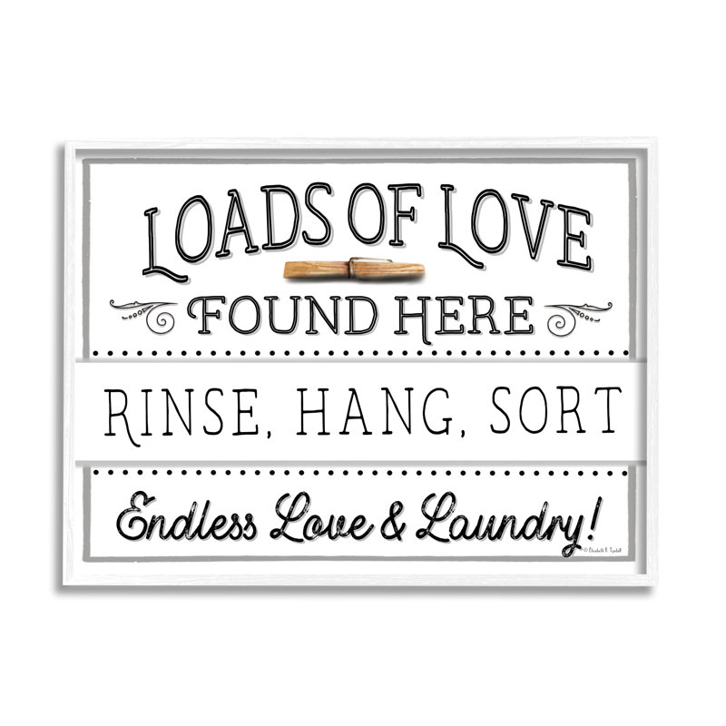 Loads of Love Typography Print on Canvas, 20 x 16