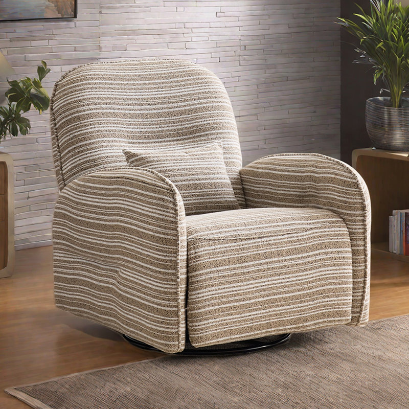 Fauteuil inclinable multifonctionnel rotatif à 360 °, Gris / Blanc