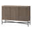 48" Fluted Sideboard with Adjustable Shelves & Cable Management — Antiqued Gray Oak Scandinavian Storage Cabinet for Dining Room or Living Room | Ceeva-1396032272