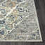 Tapis oriental gris acier à motif floral Mogos-69892540