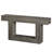 Dark Gray Wood Console Table With Open Base For Small Entryways