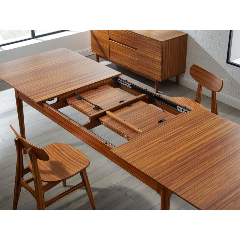 Catellini Extendable Bamboo Solid Wood Dining Table