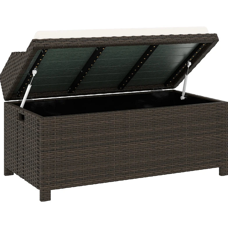 Storage Box,Outdoor Wicker Storage Bench