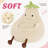 Kannon Cartoon Eggplant Bean Bag Chair, Kids Room Eggplant Sofa With Washable Sofa Cover For Reading, Lounging And Watching TV-1491098213-1490696199