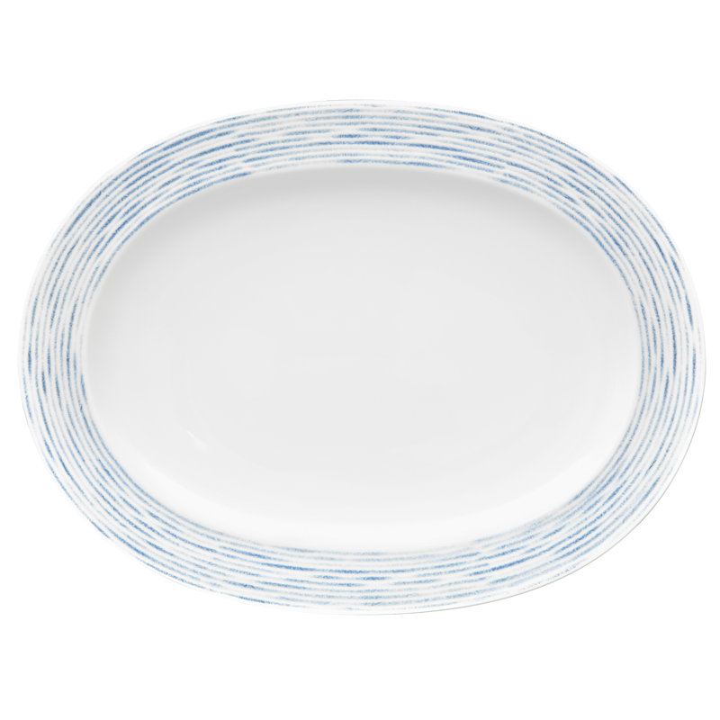 Plateau hamac Noritake, 14 po, Bleu