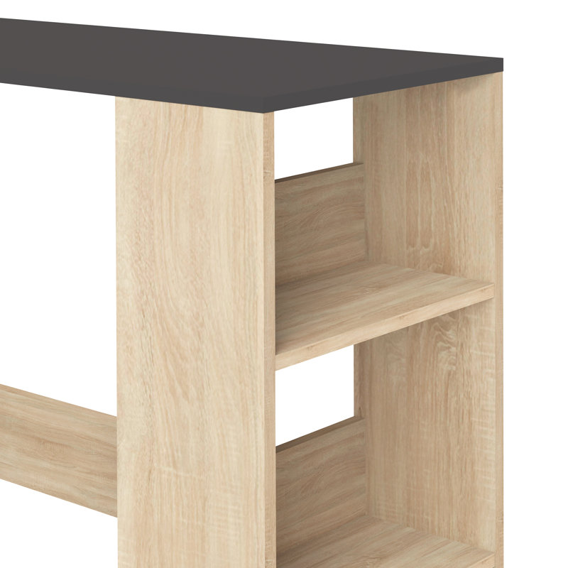 Grissom Dining Table, Black, Oak