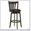 Chaise de bar pivotante en cerisier foncé Decker avec siège confortable et finition élégante