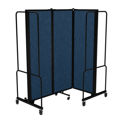 Paravent mobile de qualité supérieure Otis Sound Dampening, structure noire