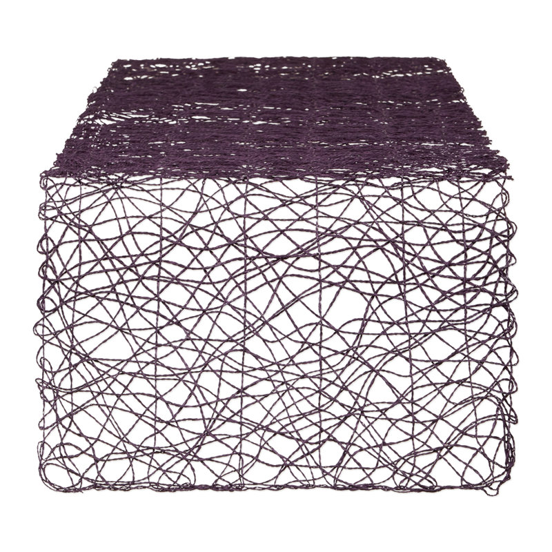Grzech Table Runner, Eggplant