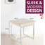 Jacques Steel Accent Stool-2130998179