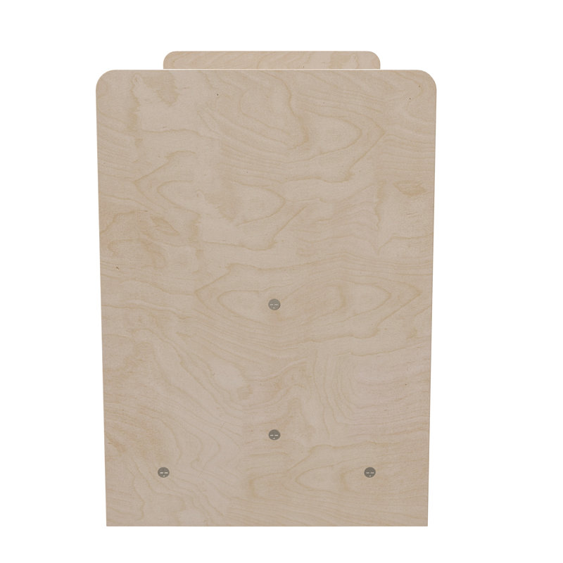 Bright Beginnings Brown Birch Plywood Kids Storage Unit with Transparent Sides