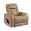 Fauteuil inclinable de style moderne Fortuner en bois et massage inclus - caramel