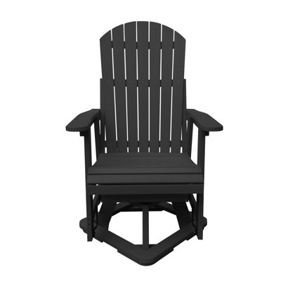 Patio Adirondack Swivel Glider Comfortable Backrest Ergonomic Seat