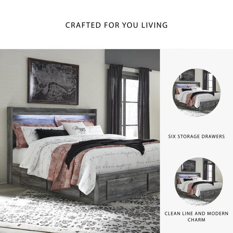 Kaisee Panel Storage Bed, King
