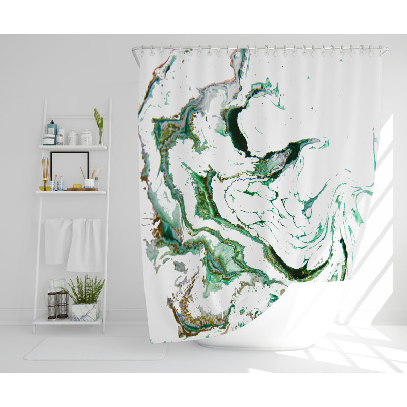 Georgetta Polyester Shower Curtain, 168cm H x 168cm W