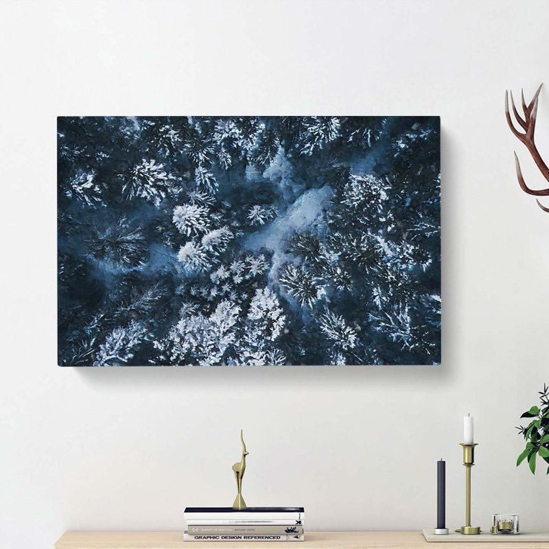 Winter Forest in Bavaria Germany - Wrapped Canvas, 50cm H x 76cm W x 3cm D