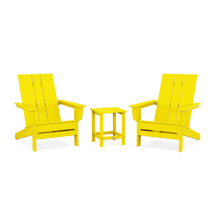 High-Density Polyethylene (HDPE) Outdoor Adirondack Chair With Table
