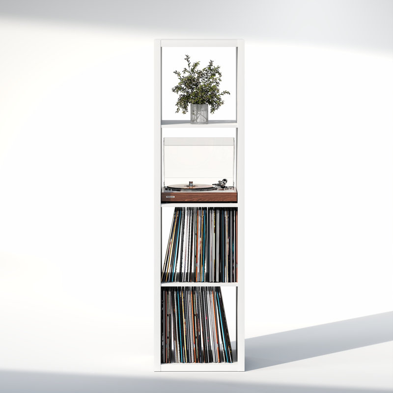 Tanvee 147.19 cm H Media Shelves, White