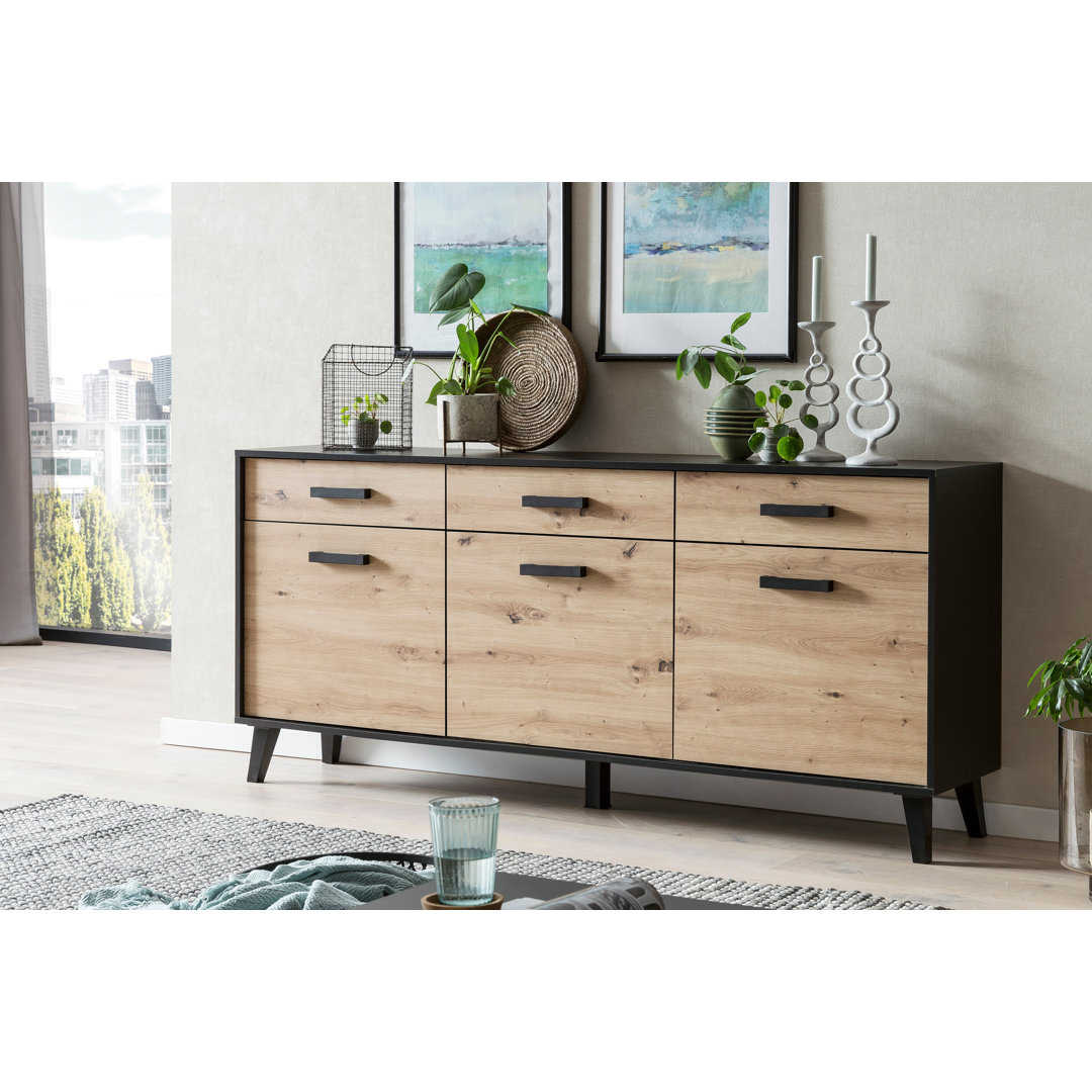 Sideboard Artona in Schwarz