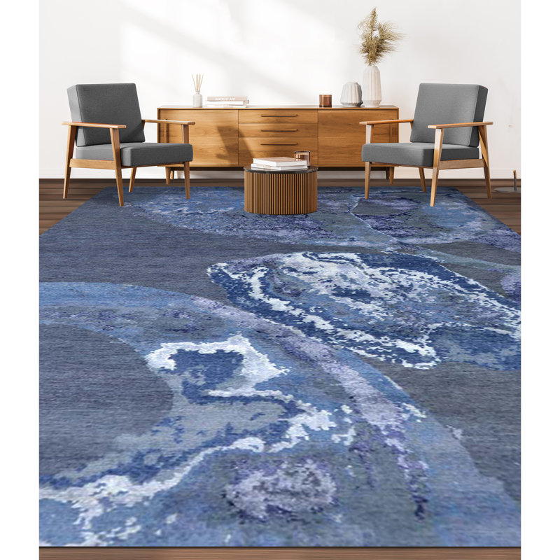 Abstract Area Rug, Rectangle 6' x 9'