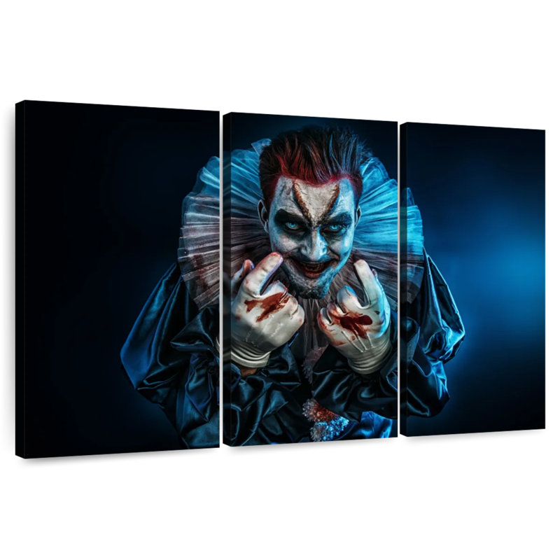 Devil Clown, 28" H x 45" W