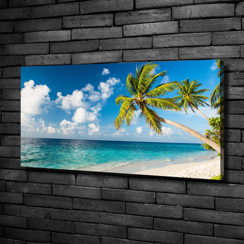 Maldives Beach - Wrapped Canvas Print