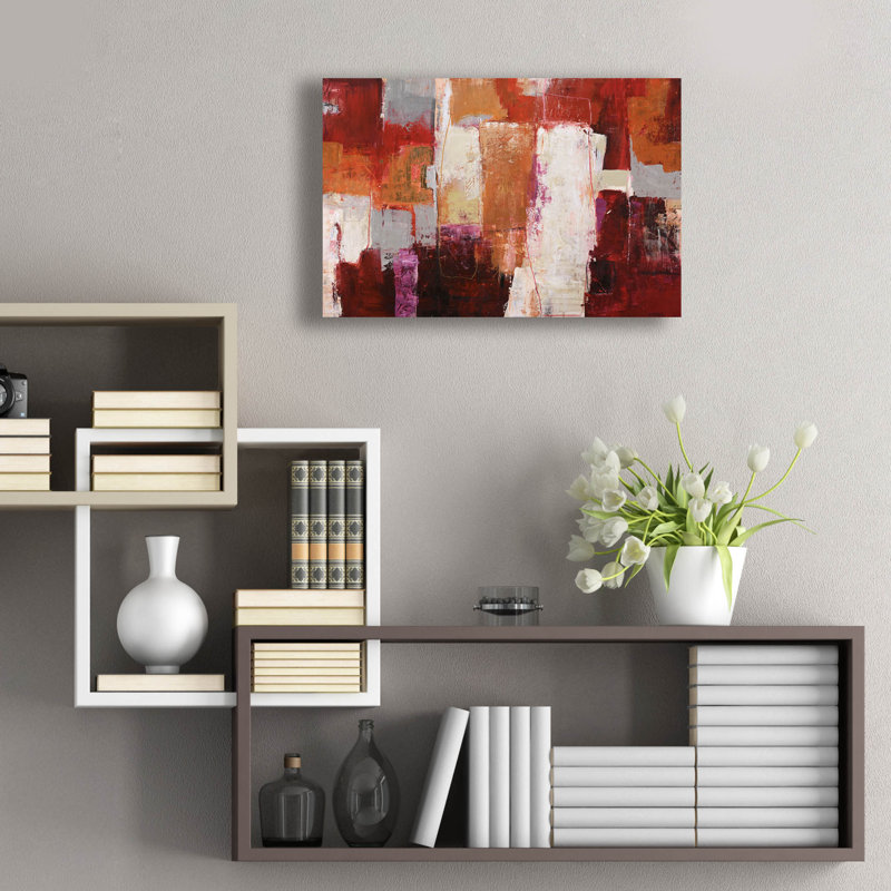 Art mural en verre épique «Deconstruit City» par Design Fabrikken, 24 po x 16 po, H 16 po x l 24 po
