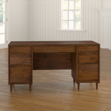 Applebaum Solid Wood Base Executive Desk