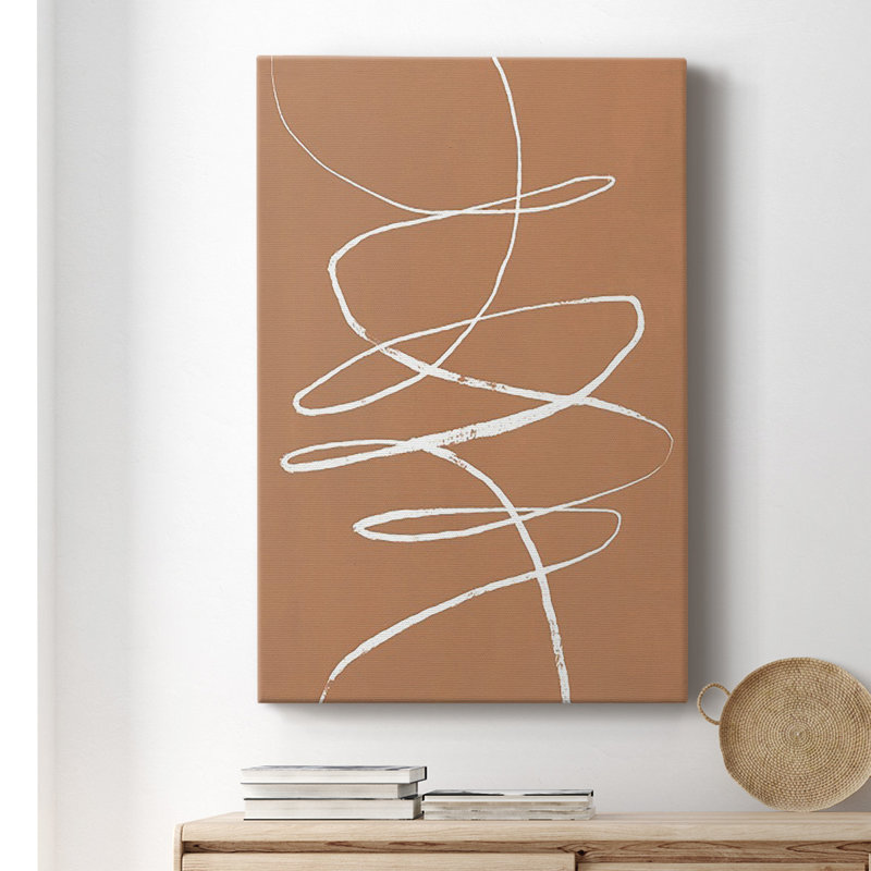 «Terracotta Drift II» sur toile, H 12 po x l 8 po x P 1 po
