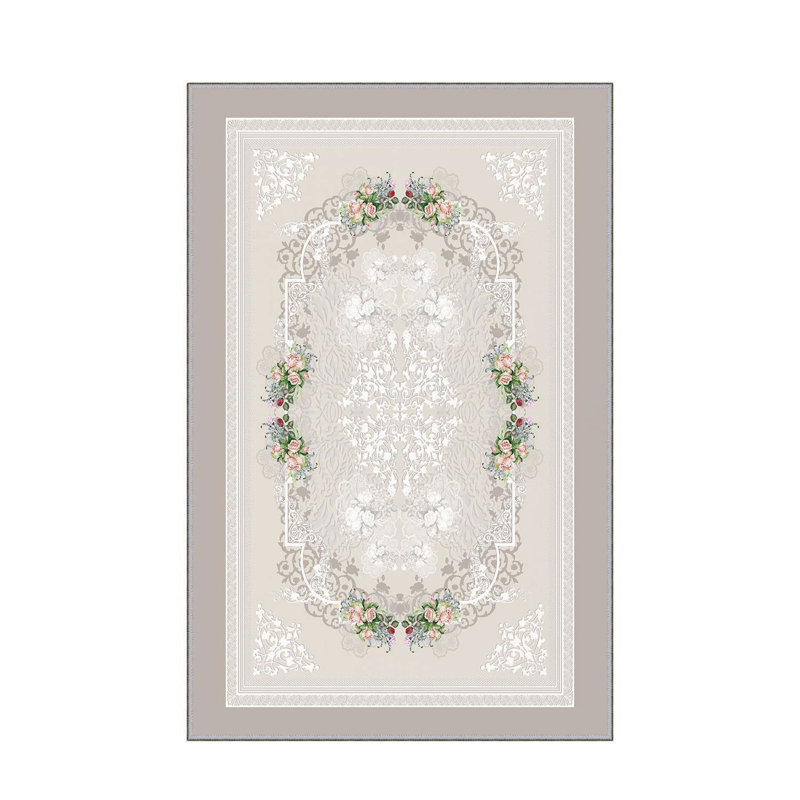 Tapis d'entrée antibactérien, 39,4 po x 59,1 po | 100% polyester, hauteur des poils de 0,4 po, envers en feutre de PVC antidérapant | Lavable à la machine, impression numérique 3D, durable et élégante pour une décoration moderne