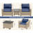 Raian Wicker 2 - Person Patio Conversation Sets with Cushions-88476711-88476709