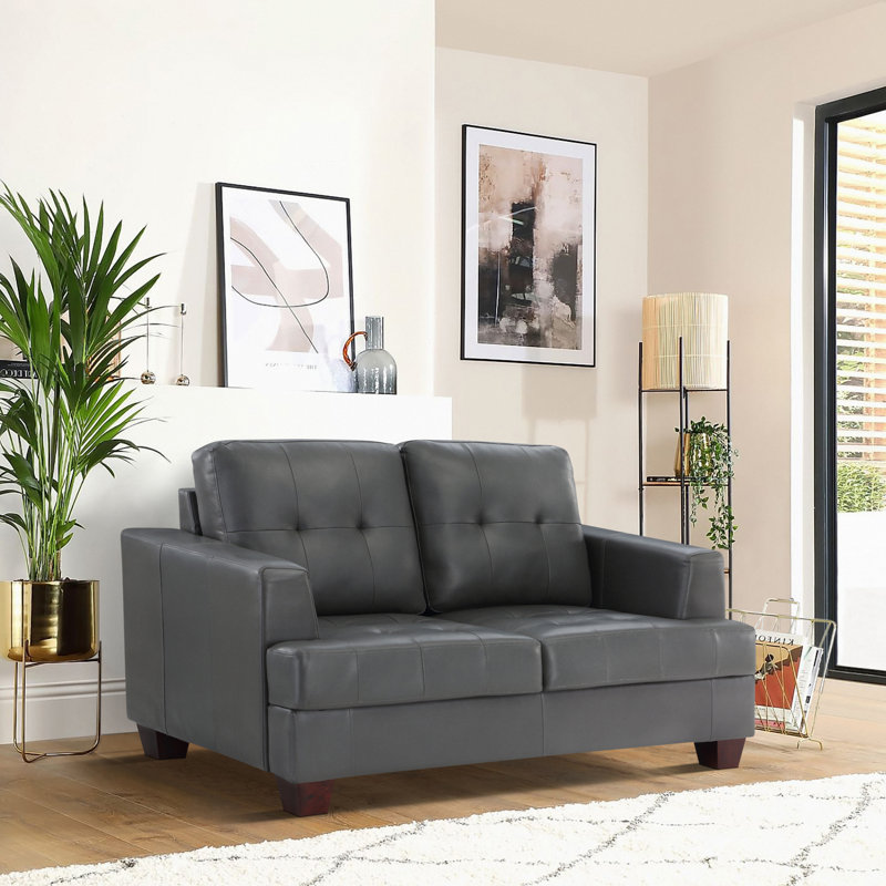Canapé Jodilynn, H 37 po x l 64 po x P 36,5 po, Gris