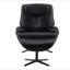 Fauteuil d'appoint pivotant avec repose-pieds Motion