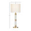 Lampe de table en métal Braunstein