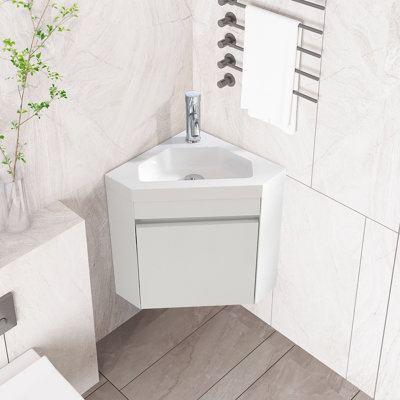 22” Single Bathroom floating Vanity with Sink