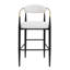 Tabourets de bar rembourrés modernes avec structure en fer durable