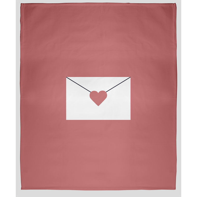 Birdsall Throw Blanket, W76 x L101cm, Light Red